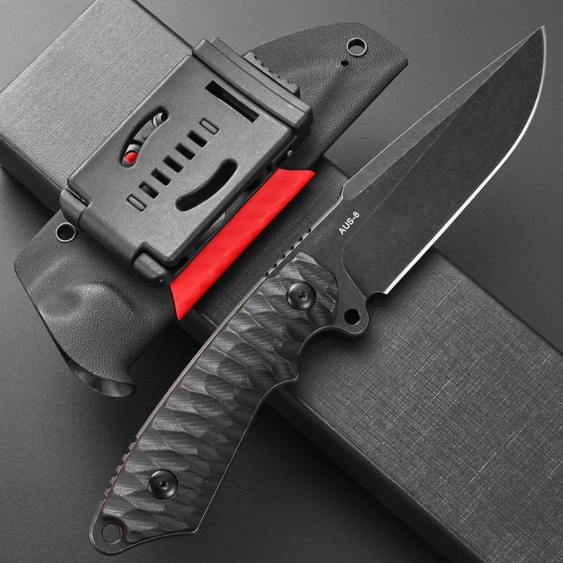 Eafengrow EF162 Fixed Blade Knife AUS-8 Steel Blade G10 Handle Full Tang Compact EDC Tool Fix Knifes for Outdoor Camping Survival - Image 3